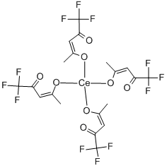 三氟乙酰丙酮化铈(III)水合物 结构式