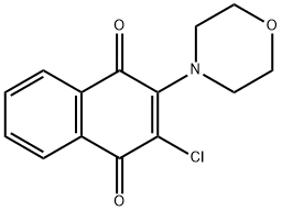 2-氯-3-吗啉-1,4-萘醌 结构式