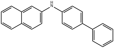 N-(4-联苯基)-2-萘胺 结构式