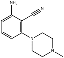 2-氨基-6-(4-甲基-1-哌嗪基)苯腈 结构式