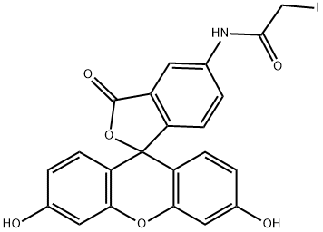 4(5)-碘乙酰氨基荧光素 结构式