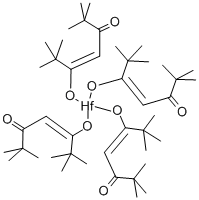 四(2,2,6,6-四甲基-3,5-庚烷二酸铪 结构式