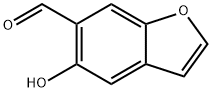 6-Benzofurancarboxaldehyde,  5-hydroxy- 结构式