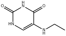 5-(乙氨基)-尿嘧啶 结构式