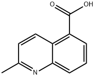 2-甲基喹啉-5-羧酸 结构式