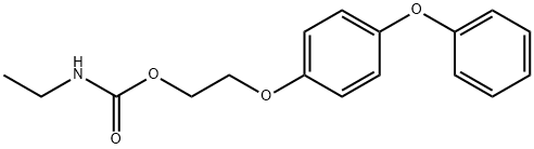 乙基氨基甲酸-2-(4-苯氧基苯氧基)乙酯 结构式