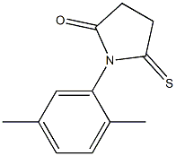 2-Pyrrolidinone,  1-(2,5-dimethylphenyl)-5-thioxo-,  (1S)-  (9CI) 结构式
