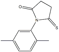 2-Pyrrolidinone,  1-(2,5-dimethylphenyl)-5-thioxo-,  (1R)-  (9CI) 结构式