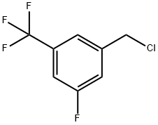 3-氟-5-三氟甲基苄基氯 结构式