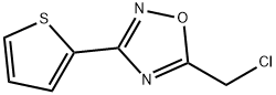 5-(CHLOROMETHYL)-3-(2-THIENYL)-1,2,4-OXADIAZOLE 结构式