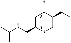 1-Azabicyclo[2.2.2]octane-2-methanamine,5-ethyl-N-(1-methylethyl)-,(1S,2R,4S,5R)-(9CI) 结构式