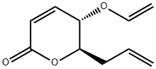 2H-Pyran-2-one,5-(ethenyloxy)-5,6-dihydro-6-(2-propenyl)-,(5S,6R)-(9CI) 结构式