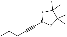 1-戊炔基硼酸频那醇酯 结构式