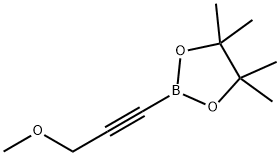 3-甲基-1-丙炔基-1-基硼酸频那醇酯 结构式