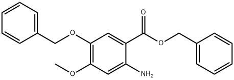 2-氨基-4-甲氧基-5-苄氧基苯甲酸苄酯盐酸盐 结构式