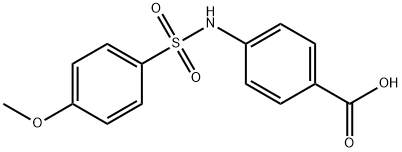 4-(4'-METHOXYBENZENESULFONYLAMINO)BENZOIC ACID 结构式