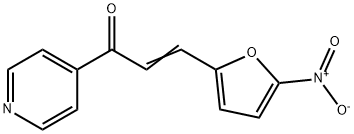 3-(5-Nitro-2-furyl)-1-(4-pyridyl)-2-propen-1-one 结构式