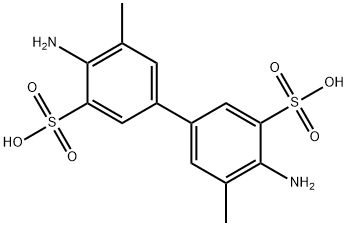 4,4'-Diamino-5,5'-dimethyl(1,1'-biphenyl)-3,3'-disulfonic acid 结构式