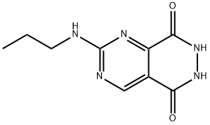 9-propylamino-3,4,8,10-tetrazabicyclo[4.4.0]deca-6,8,10-triene-2,5-dio ne 结构式
