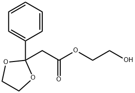 (2-Phenyl-1,3-dioxolan-2-yl)acetic acid 2-hydroxyethyl ester 结构式