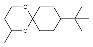 9-(1,1-dimethylethyl)-2-methyl-1,5-dioxaspiro[5.5]undecane 结构式