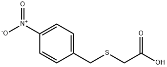 2-[(4-硝基苯基)甲基硫基]乙酸 结构式
