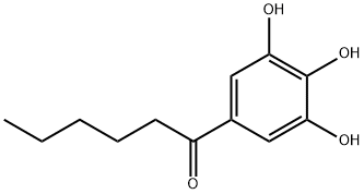1-(3,4,5-trihydroxyphenyl)hexan-1-one 结构式