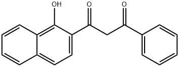 1-(1-hydroxy-2-naphthyl)-3-phenylpropane-1,3-dione 结构式