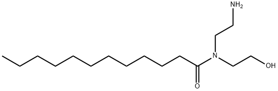 N-(2-aminoethyl)-N-(2-hydroxyethyl)dodecanamide 结构式