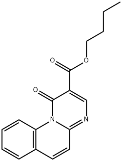 1-Oxo-1H-pyrimido[1,2-a]quinoline-2-carboxylic acid butyl ester 结构式