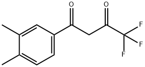 1-(3,4-二甲基苯基)-4,4,4-三氟丁烷-1,3-二酮 结构式