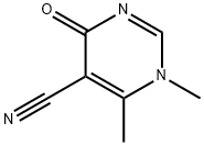 5-Pyrimidinecarbonitrile, 1,4-dihydro-1,6-dimethyl-4-oxo- (9CI) 结构式