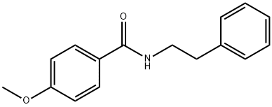 4-甲氧基-N-苯乙基苯甲酰胺 结构式