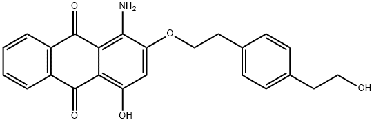 1-amino-4-hydroxy-2-[2-[4-(2-hydroxyethyl)phenyl]ethoxy]anthraquinone 结构式