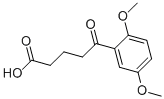 5-(2,5-二甲氧基苯基)-5-氧代戊酸 结构式