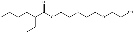 六甲酸,2-乙基,2-[2-(2-羟基乙氧基)乙氧基]乙酯 结构式