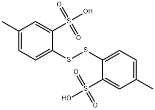 2,2'-Dithiobis[5-methylbenzenesulfonic acid] 结构式