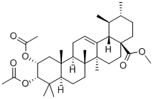 2,3-BIS(ACETYLOXY)-(2ALPHA,3ALPHA)-URS-12-EN-28-OIC ACID METHYL ESTER 结构式