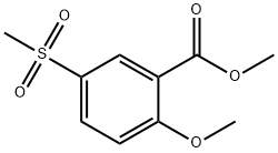 2-甲氧基-5-甲磺酰基苯甲酸甲酯 结构式