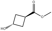 反式-3-羟基环丁烷甲酸甲酯 结构式