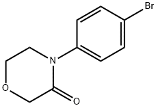4-(4-溴苯基) 吗啉-3-酮 结构式