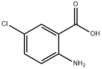 2-氨基-5-氯苯甲酸 结构式