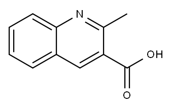 2-甲基-3-喹啉甲酸 结构式