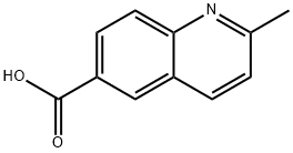 2-甲基-6-喹啉羧酸 结构式