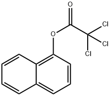 Acetic acid, 2,2,2-trichloro-, 1-naphthalenyl ester 结构式