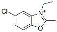 5-Chloro-3-ethyl-2-methylbenzoxazolium 结构式