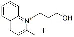 1-(3-hydroxypropyl)-2-methylquinolinium iodide 结构式