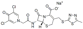 头孢西酮钠 结构式