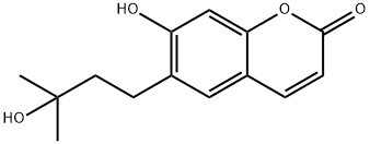 7-Hydroxy-6-(3-hydroxy-3-methylbutyl)-2H-1-benzopyran-2-one 结构式