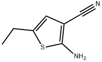 2-氨基-5-乙基噻吩-3-甲腈 结构式